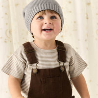 Chase Short Overall - Dark Coffee Childrens Overall from Jamie Kay Australia