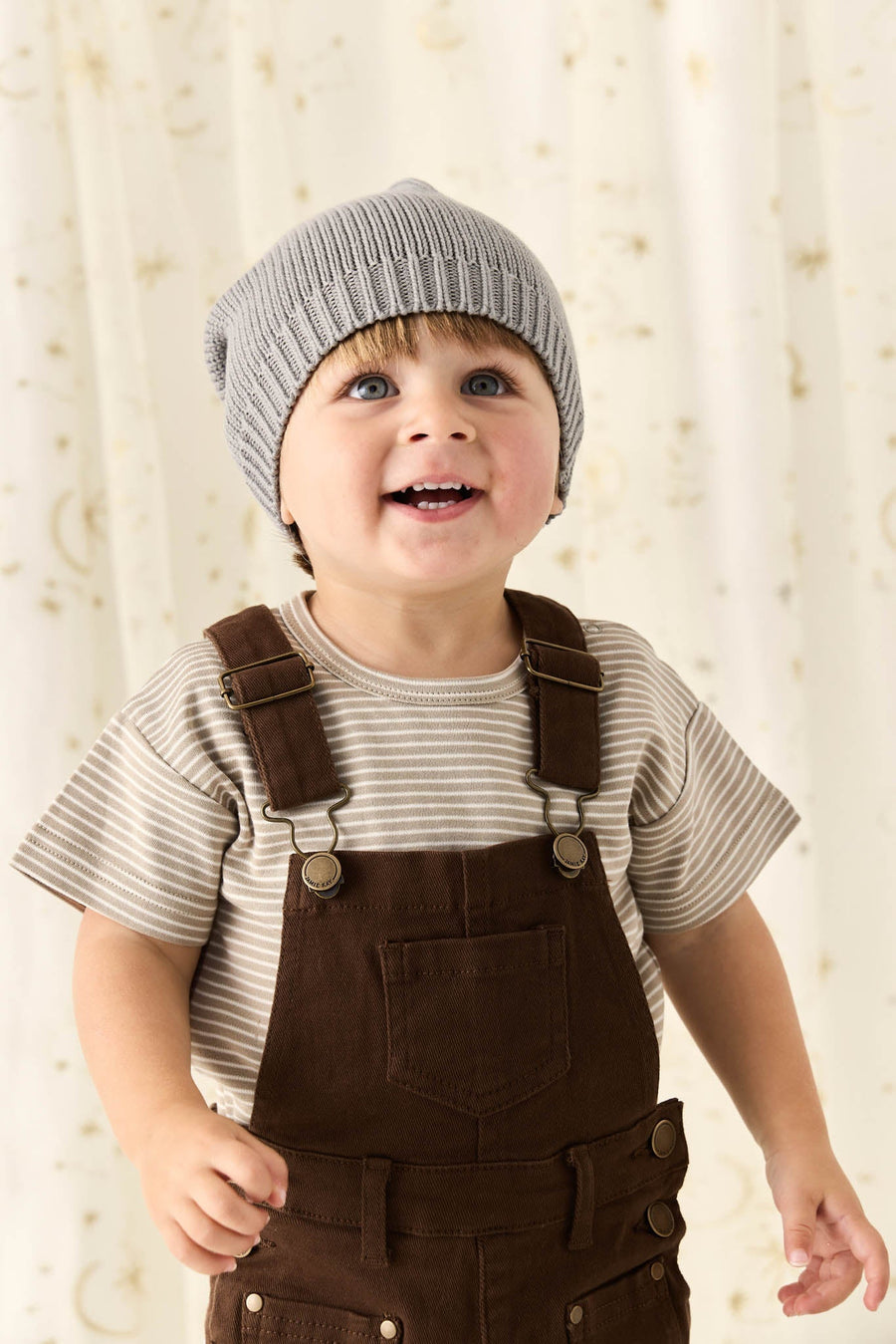 Chase Short Overall - Dark Coffee Childrens Overall from Jamie Kay Australia