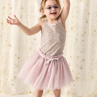 Organic Cotton Singlet - Chloe Lilac Childrens Singlet from Jamie Kay Australia