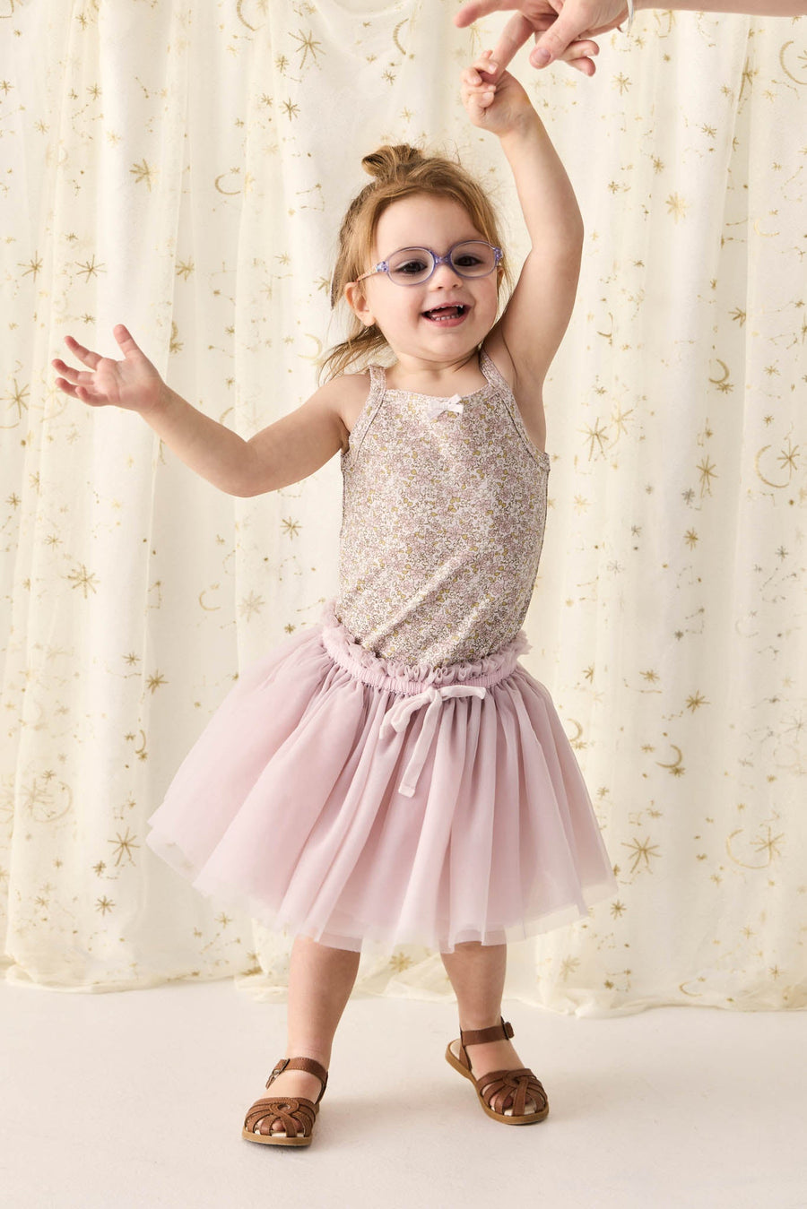 Organic Cotton Singlet - Chloe Lilac Childrens Singlet from Jamie Kay Australia