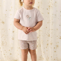 Organic Cotton Everyday Bike Short - Chloe Lilac Childrens Short from Jamie Kay Australia