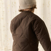 Arie Puffer Jacket - Dark Coffee Childrens Jacket from Jamie Kay Australia