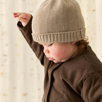 Arie Puffer Jacket - Dark Coffee Childrens Jacket from Jamie Kay Australia