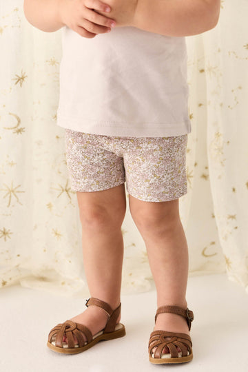 Organic Cotton Everyday Bike Short - Chloe Lilac Childrens Short from Jamie Kay Australia