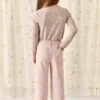 Organic Cotton Long Sleeve Top - Chloe Lilac Childrens Top from Jamie Kay Australia