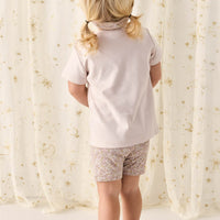 Organic Cotton Everyday Bike Short - Chloe Lilac Childrens Short from Jamie Kay Australia