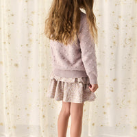 Organic Cotton Ruby Skirt - Chloe Lilac Childrens Skirt from Jamie Kay Australia