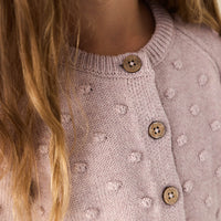 Simple Dotty Cardigan - Violet Marle Childrens Cardigan from Jamie Kay Australia