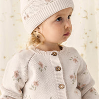 Juliette Cardigan - Petite Goldie Knit Parchment Childrens Cardigan from Jamie Kay Australia