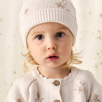 Juliette Cardigan - Petite Goldie Knit Parchment Childrens Cardigan from Jamie Kay Australia