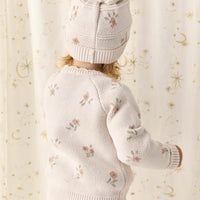 Juliette Cardigan - Petite Goldie Knit Parchment Childrens Cardigan from Jamie Kay Australia