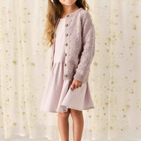 Simple Dotty Cardigan - Violet Marle Childrens Cardigan from Jamie Kay Australia