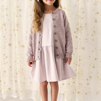 Simple Dotty Cardigan - Violet Marle Childrens Cardigan from Jamie Kay Australia