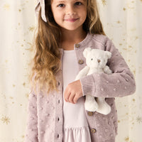 Simple Dotty Cardigan - Violet Marle Childrens Cardigan from Jamie Kay Australia