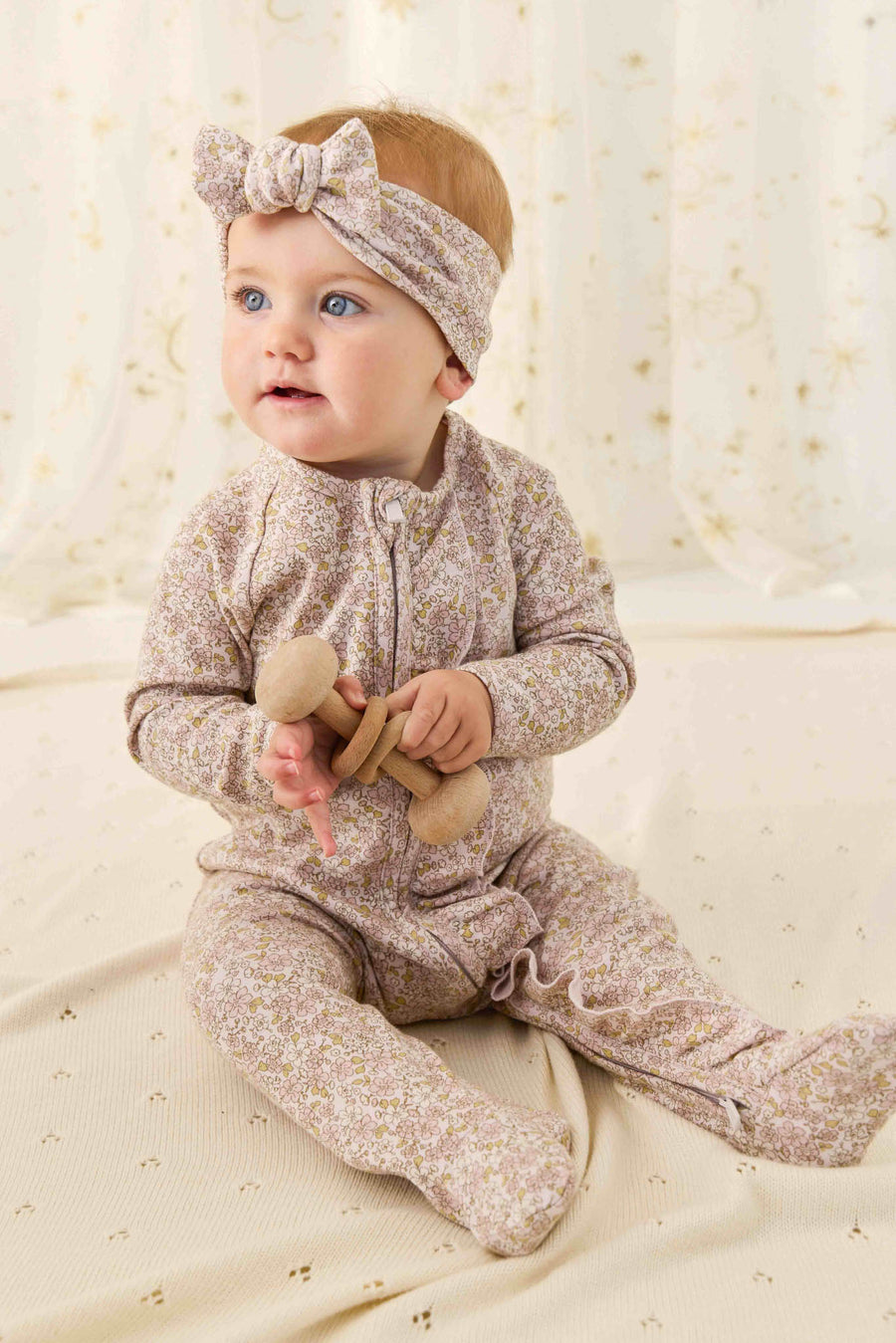 Organic Cotton Melanie Onepiece - Chloe Lilac Childrens Onepiece from Jamie Kay Australia