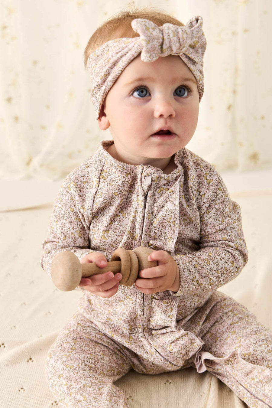 Organic Cotton Melanie Onepiece - Chloe Lilac Childrens Onepiece from Jamie Kay Australia