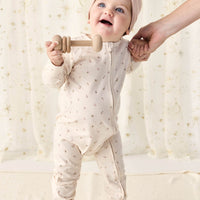 Organic Cotton Frankie Onepiece - Ditsy Berry Rose Childrens Onepiece from Jamie Kay Australia