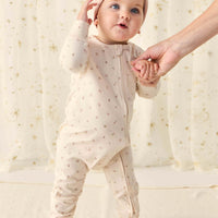 Organic Cotton Frankie Onepiece - Ditsy Berry Rose Childrens Onepiece from Jamie Kay Australia