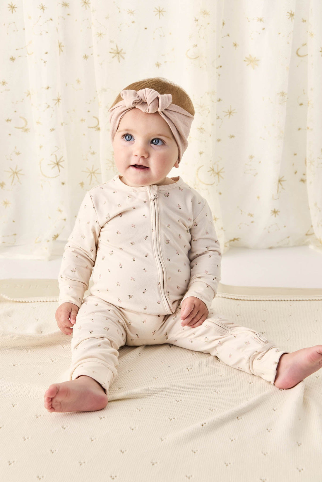 Organic Cotton Frankie Onepiece - Ditsy Berry Rose Childrens Onepiece from Jamie Kay Australia