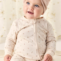 Organic Cotton Frankie Onepiece - Ditsy Berry Rose Childrens Onepiece from Jamie Kay Australia