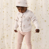 Juliette Cardigan - Petite Goldie Knit Parchment Childrens Cardigan from Jamie Kay Australia