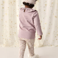 Organic Cotton Everyday Legging - Chloe Lilac Childrens Legging from Jamie Kay Australia