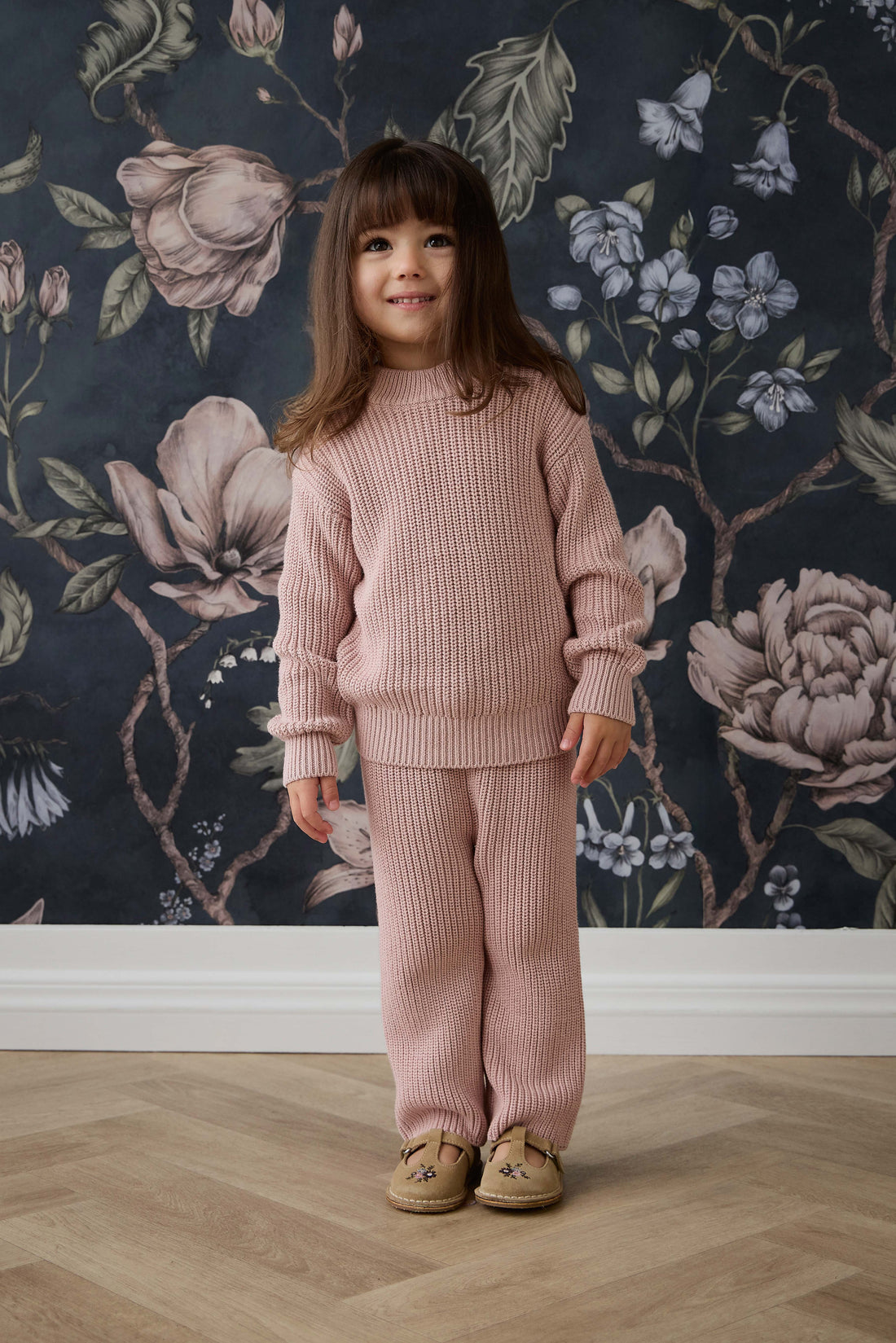 Morgan Jumper - Shell Pink Childrens Jumper from Jamie Kay Australia