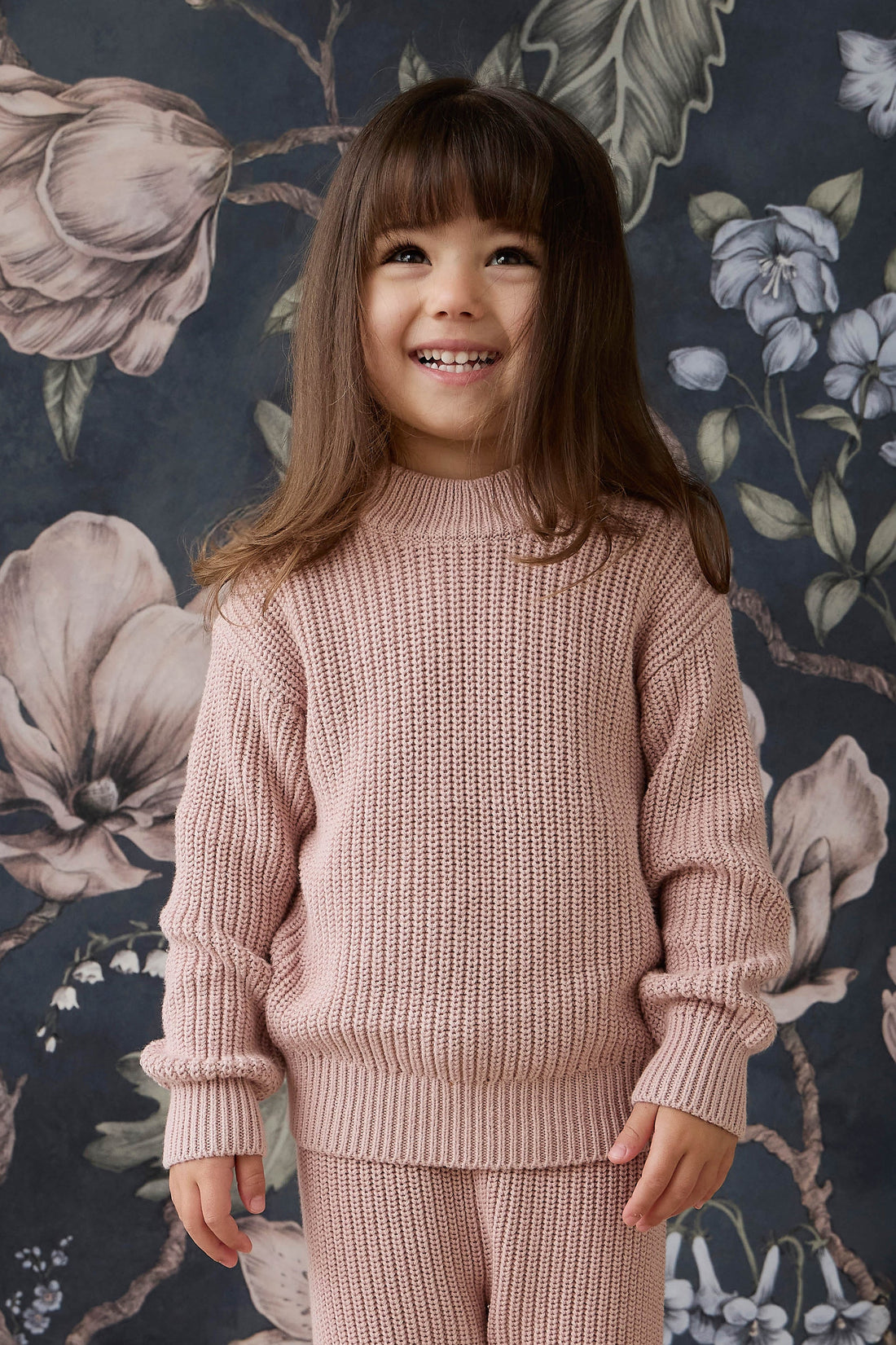 Morgan Jumper - Shell Pink Childrens Jumper from Jamie Kay Australia