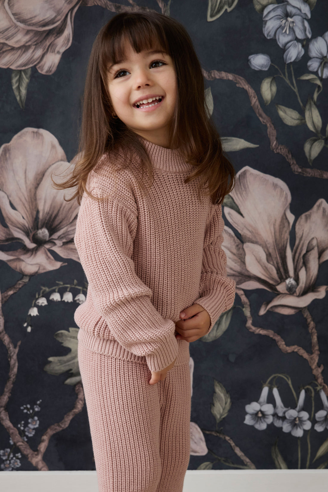 Morgan Jumper - Shell Pink Childrens Jumper from Jamie Kay Australia