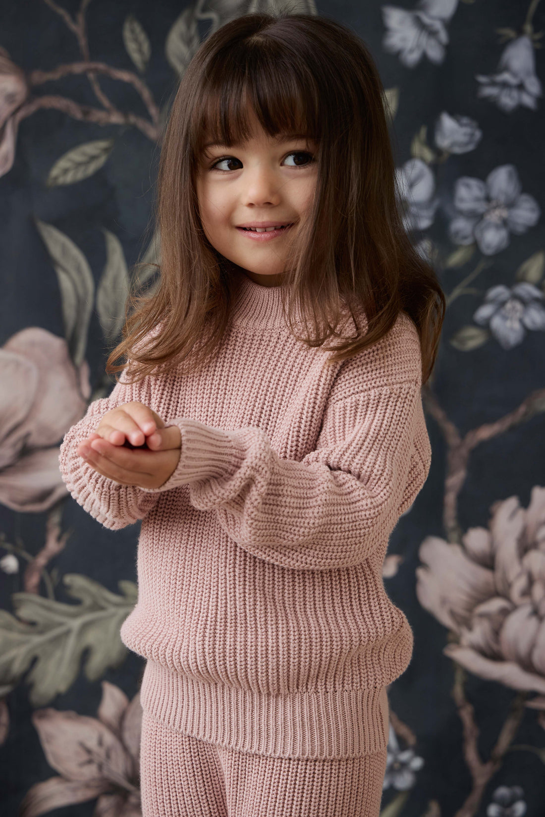 Morgan Jumper - Shell Pink Childrens Jumper from Jamie Kay Australia