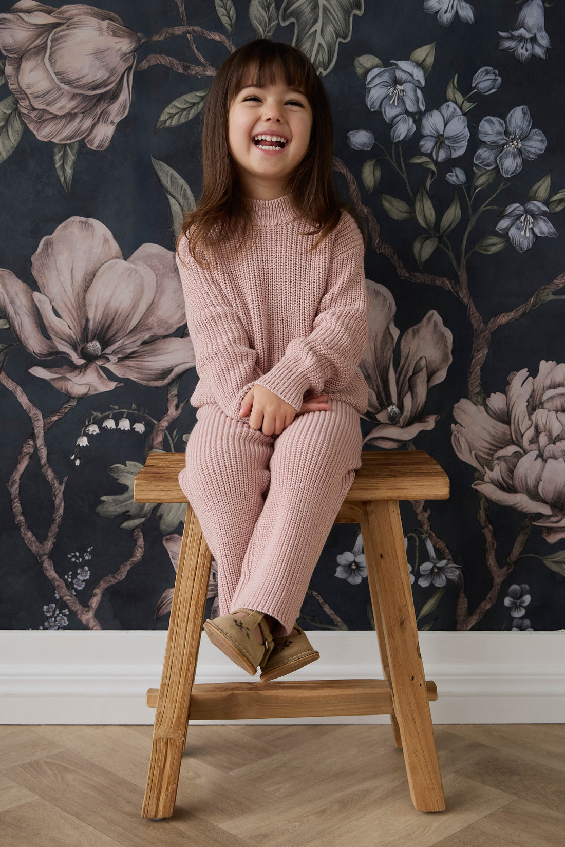 Morgan Jumper - Shell Pink Childrens Jumper from Jamie Kay Australia