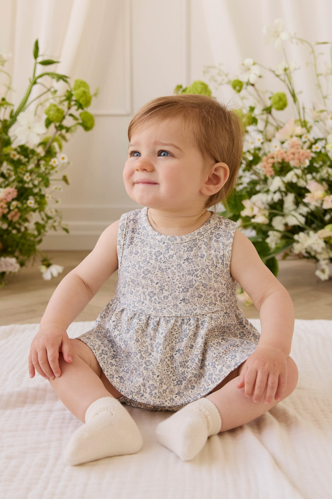 Organic Cotton Adrienne Top - Tully Grey Childrens Top from Jamie Kay Australia