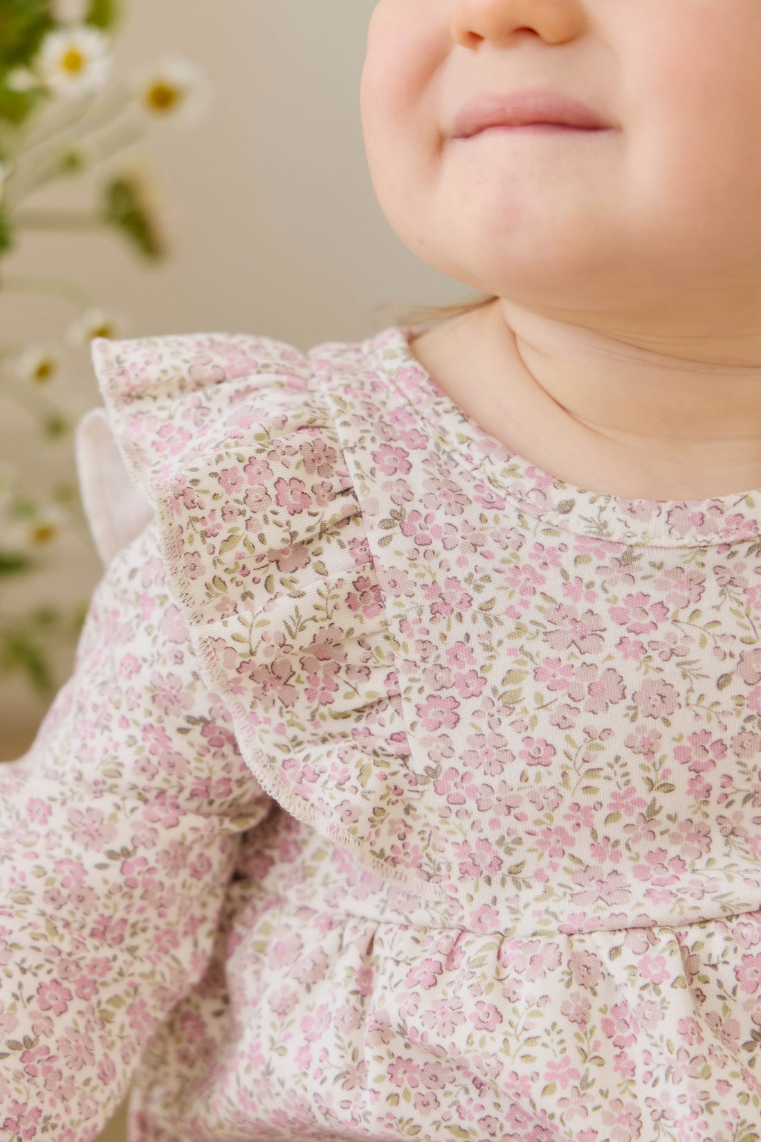 Organic Cotton Vivienne Playsuit - Tully Mauve Childrens Playsuit from Jamie Kay Australia