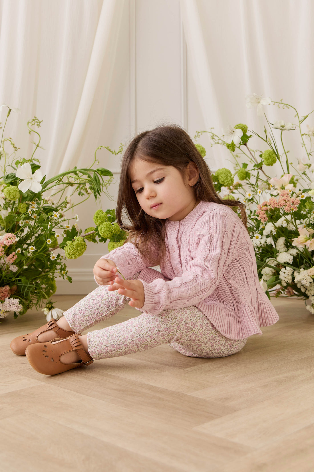 Harriet Cardigan - Frosted Petal Childrens Cardigan from Jamie Kay Australia