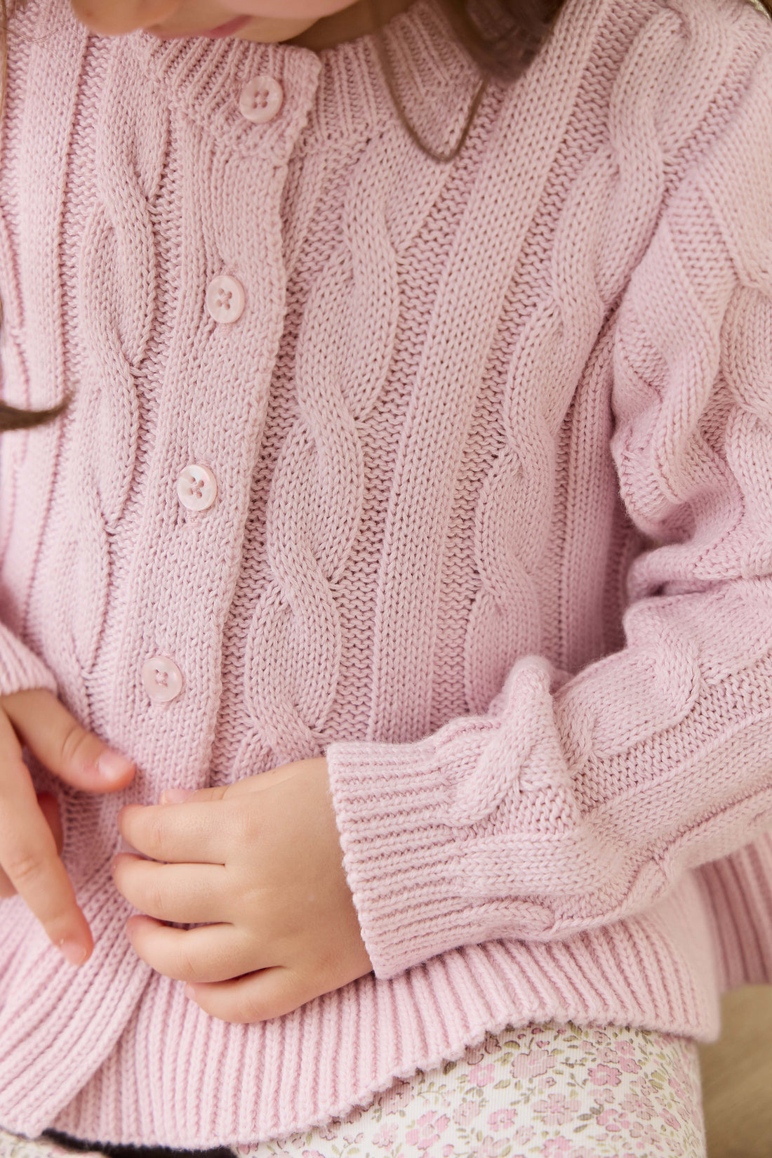 Harriet Cardigan - Frosted Petal Childrens Cardigan from Jamie Kay Australia