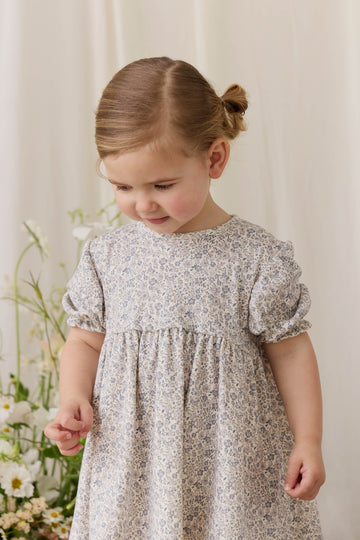 Organic Cotton Penny Dress - Tully Grey Childrens Dress from Jamie Kay Australia