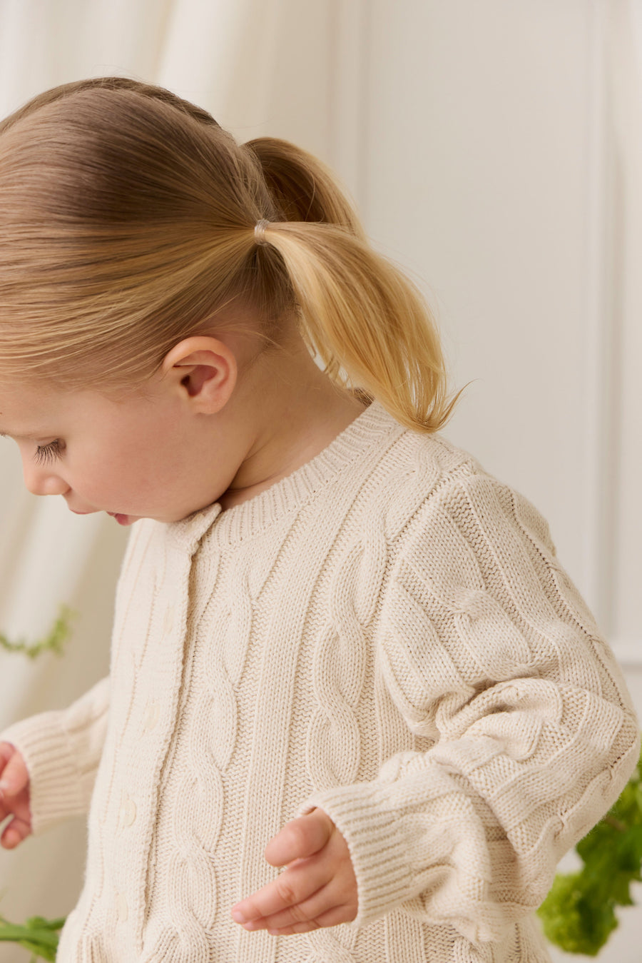 Harriet Cardigan - Vanilla Childrens Cardigan from Jamie Kay Australia