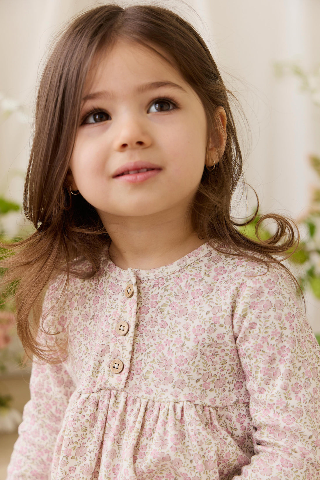 Organic Cotton Bridget Dress - Tully Mauve Childrens Dress from Jamie Kay Australia