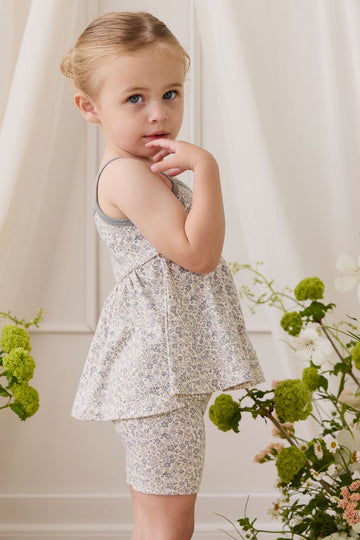 Organic Cotton Everyday Bike Short - Tully Grey Childrens Shorts from Jamie Kay Australia