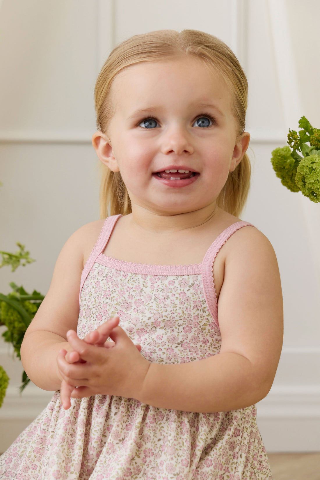 Organic Cotton Samantha Dress - Tully Mauve Childrens Dress from Jamie Kay Australia