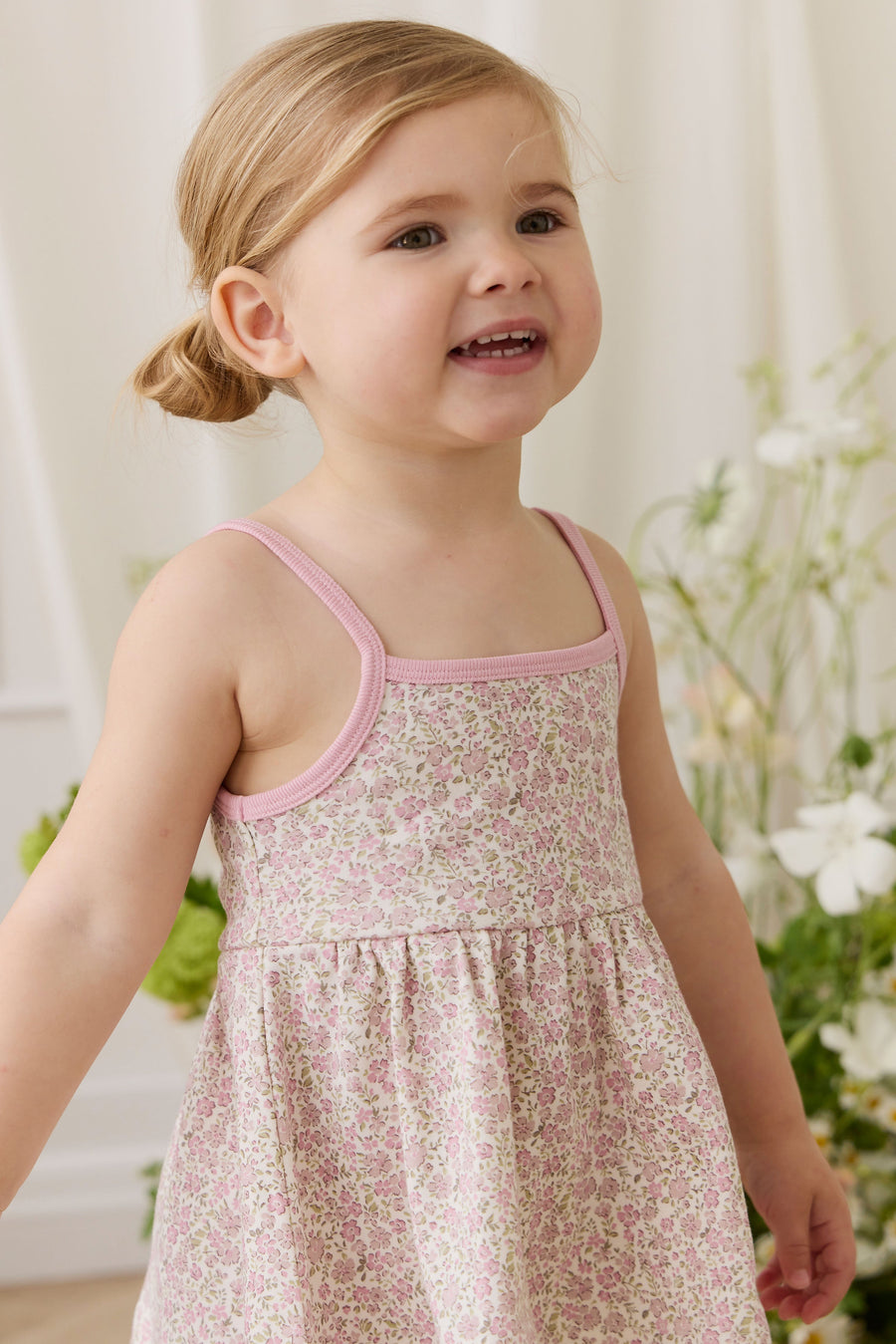Organic Cotton Maple Singlet - Tully Mauve Childrens Top from Jamie Kay Australia