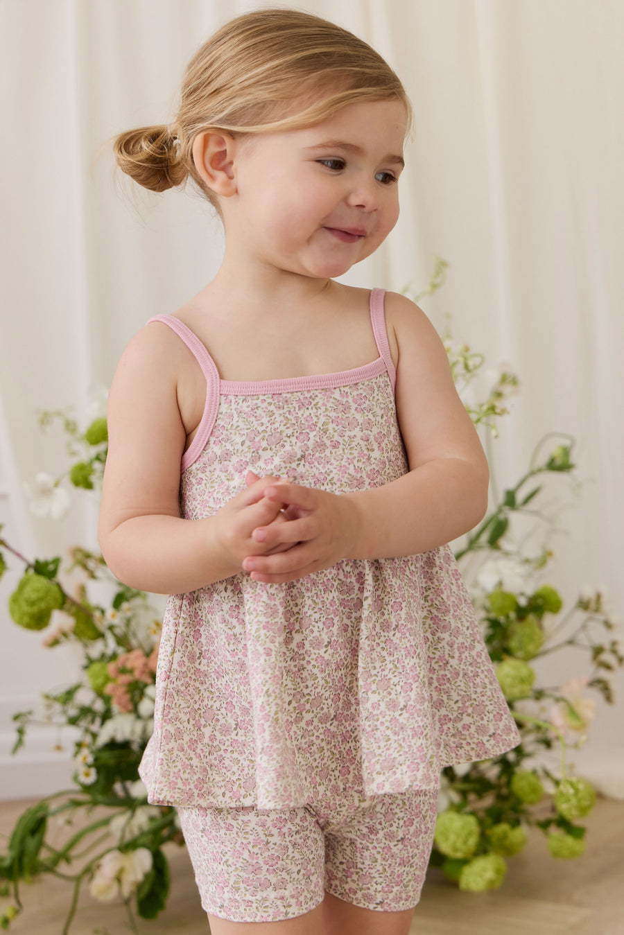 Organic Cotton Maple Singlet - Tully Mauve Childrens Top from Jamie Kay Australia