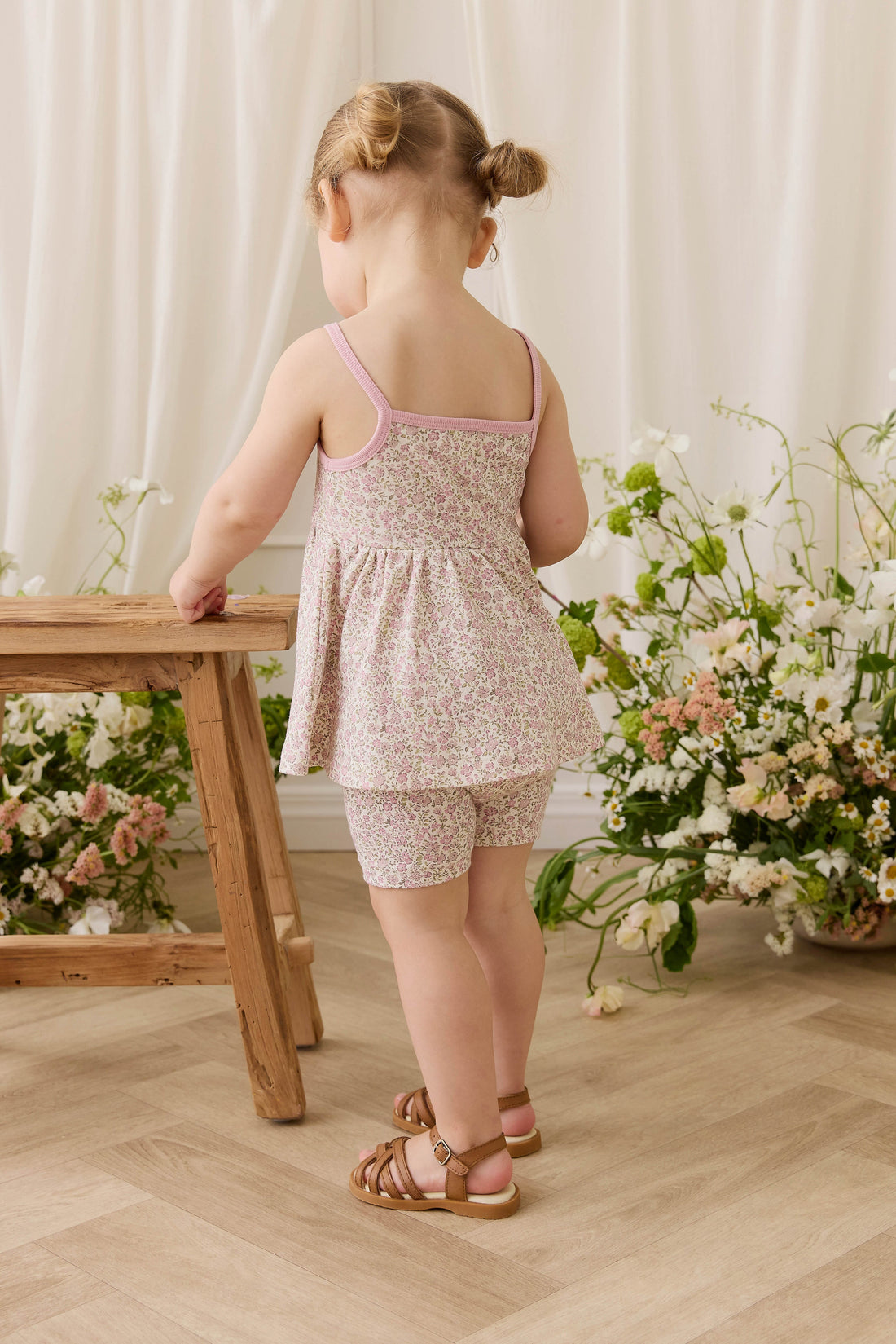 Organic Cotton Maple Singlet - Tully Mauve Childrens Top from Jamie Kay Australia