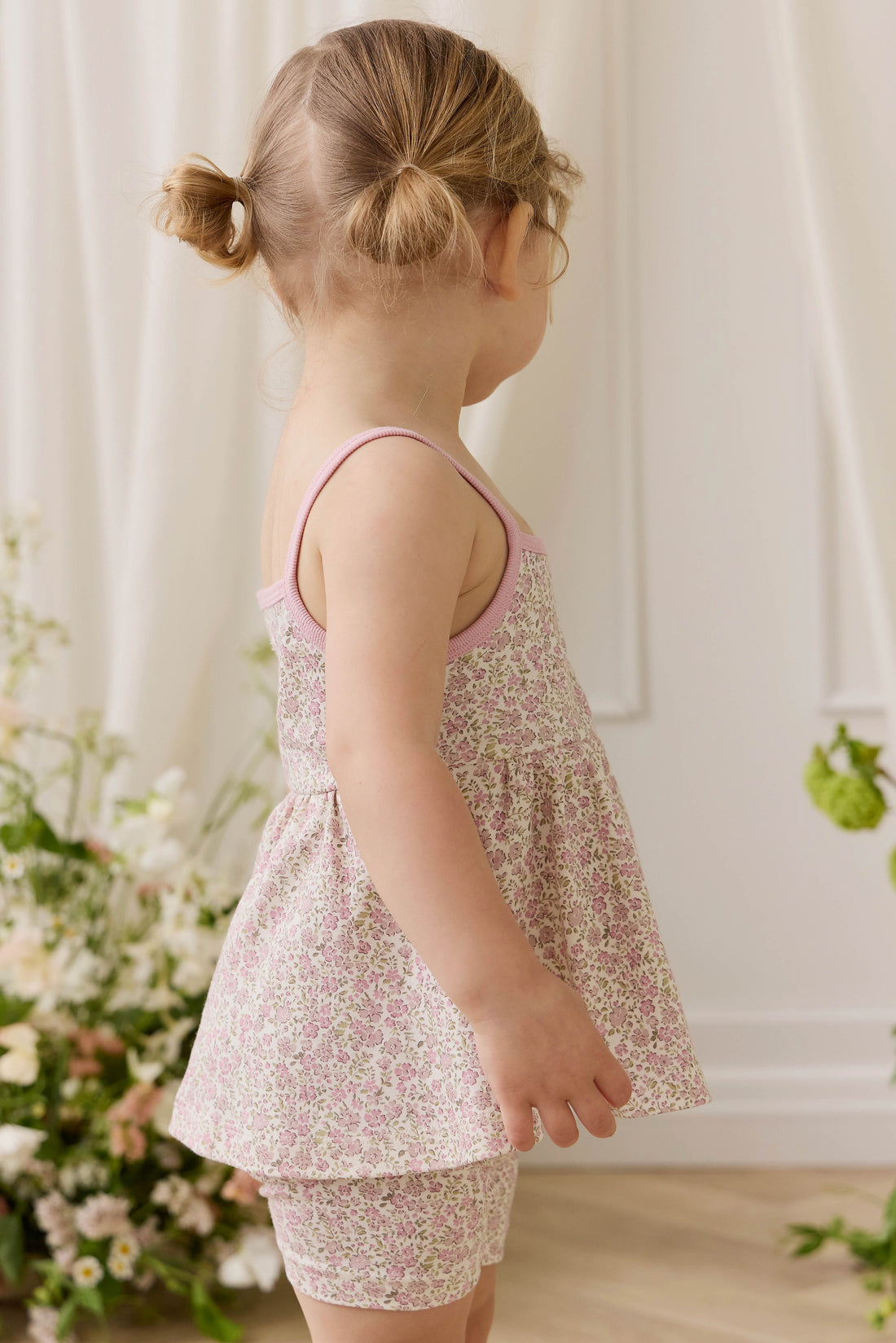 Organic Cotton Maple Singlet - Tully Mauve Childrens Top from Jamie Kay Australia