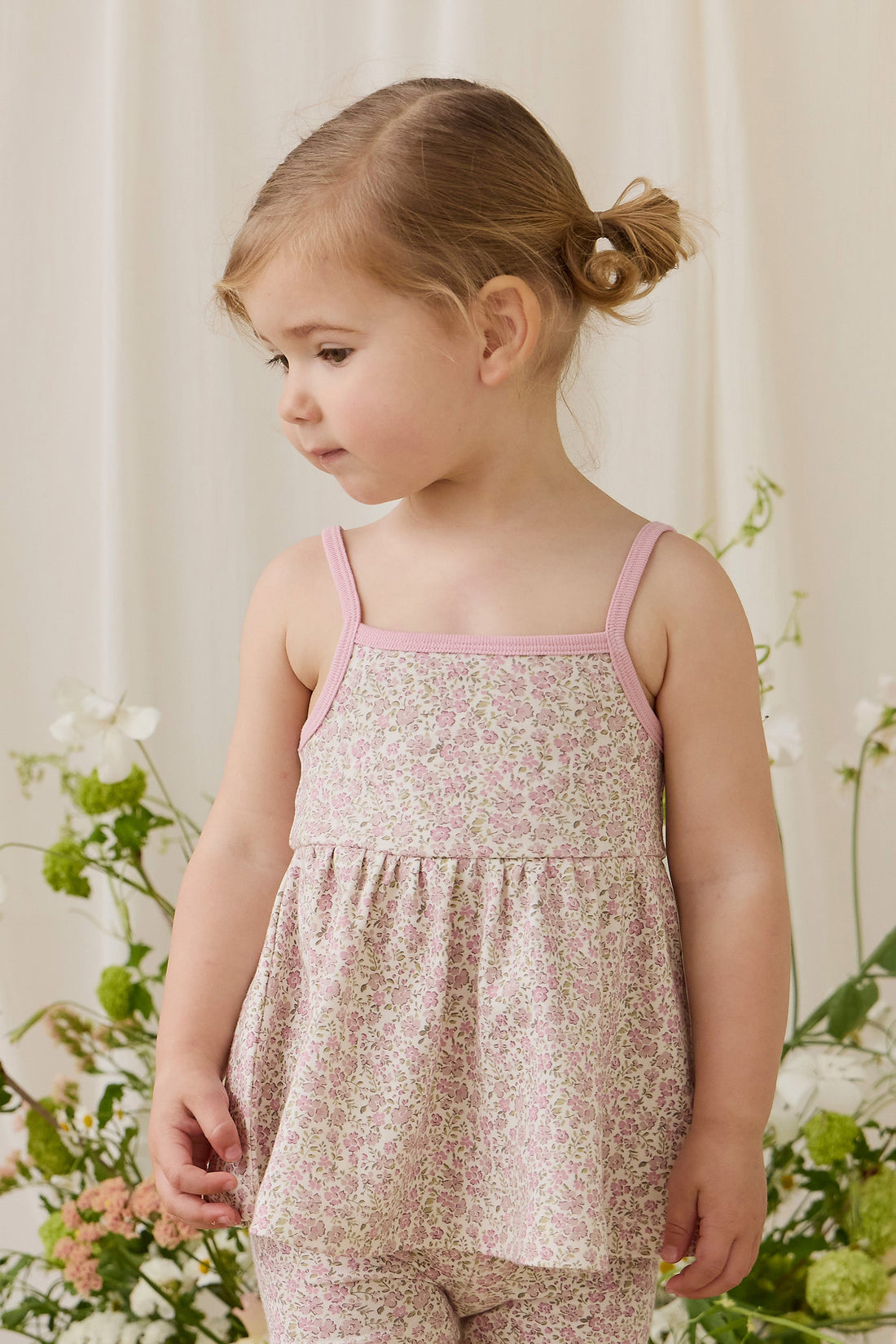 Organic Cotton Maple Singlet - Tully Mauve Childrens Top from Jamie Kay Australia