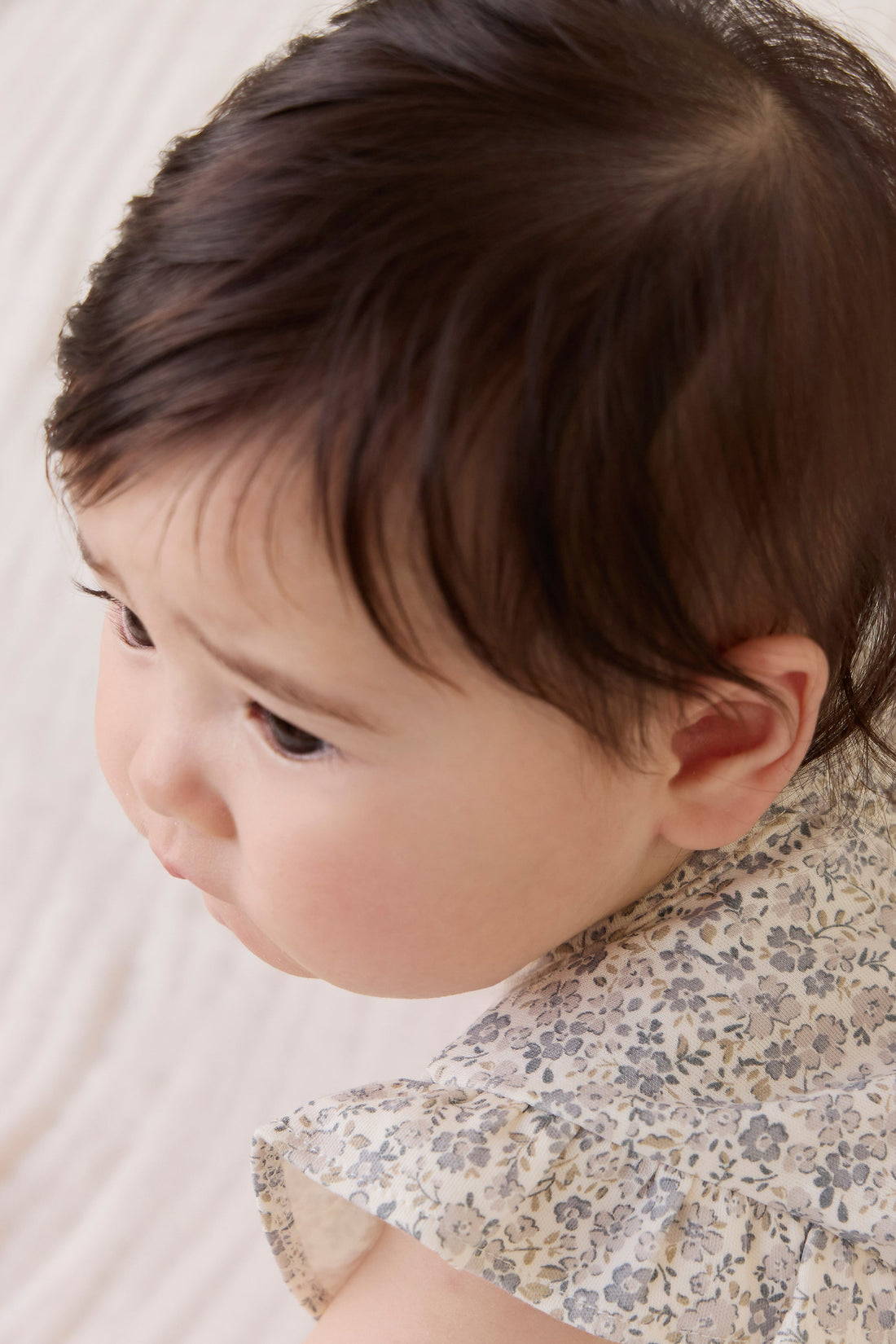 Organic Cotton Adrienne Playsuit - Tully Grey Childrens Playsuit from Jamie Kay Australia