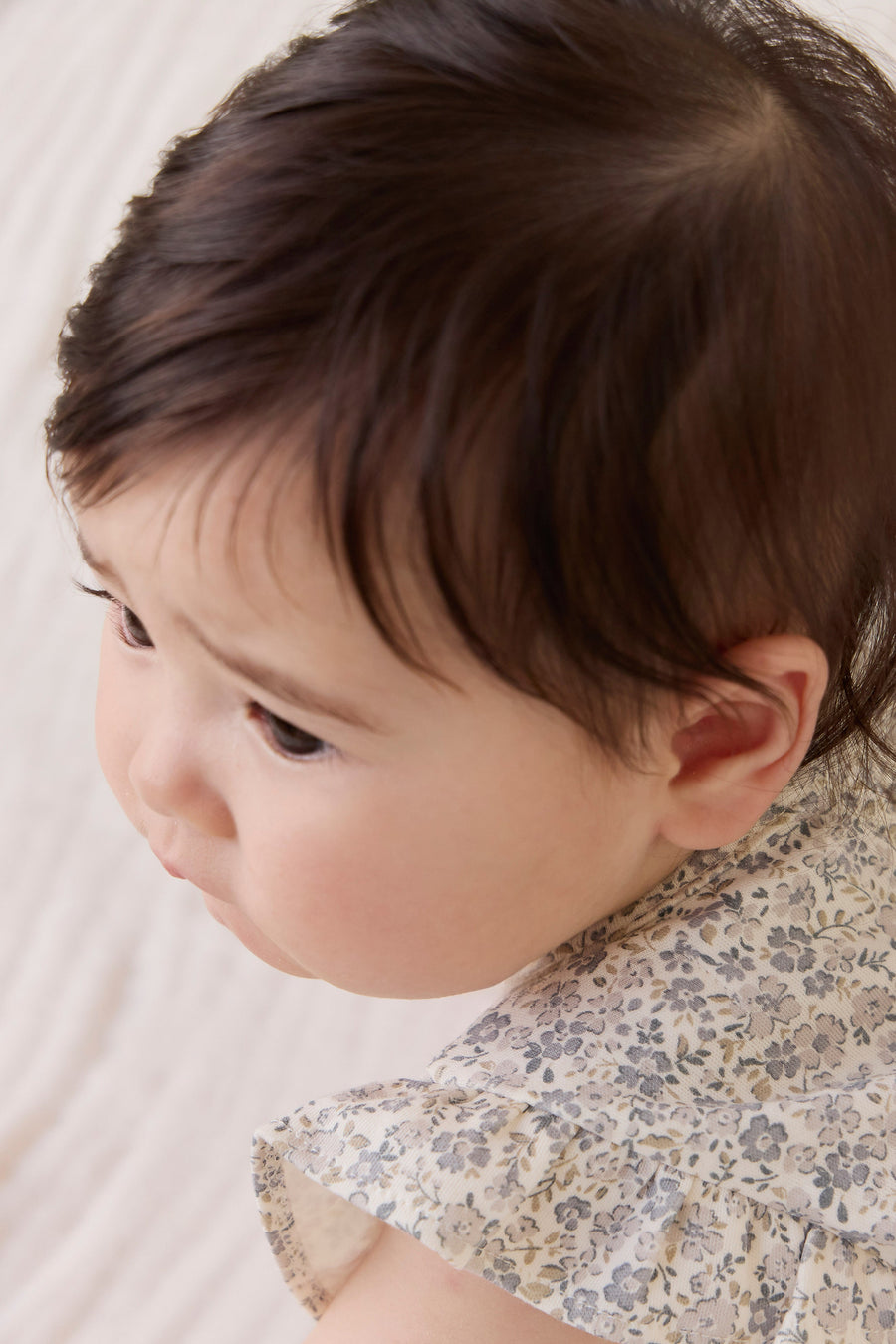 Organic Cotton Adrienne Playsuit - Tully Grey Childrens Playsuit from Jamie Kay Australia