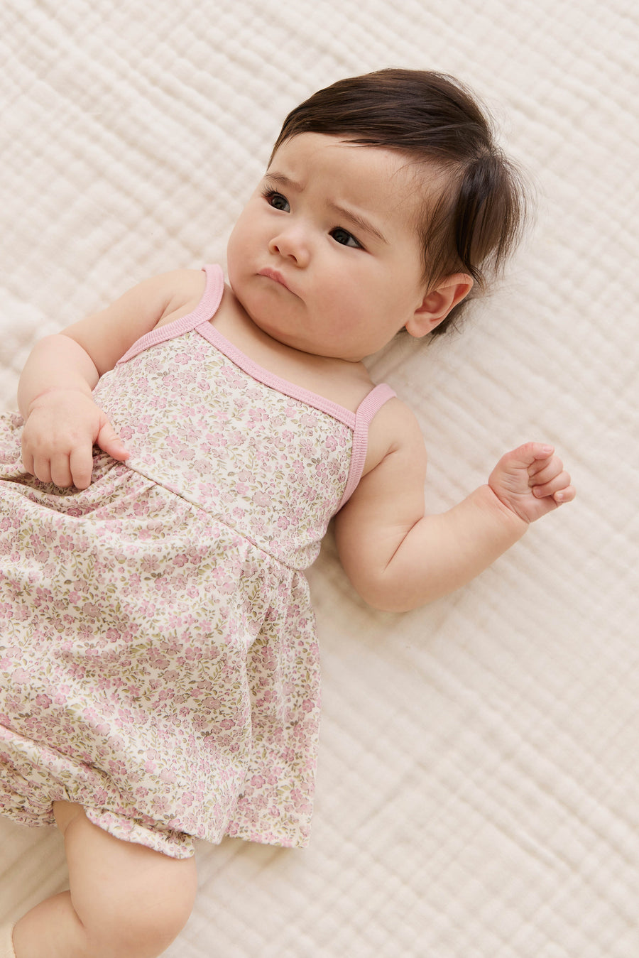 Organic Cotton Frill Bloomer - Tully Mauve Childrens Bloomer from Jamie Kay Australia