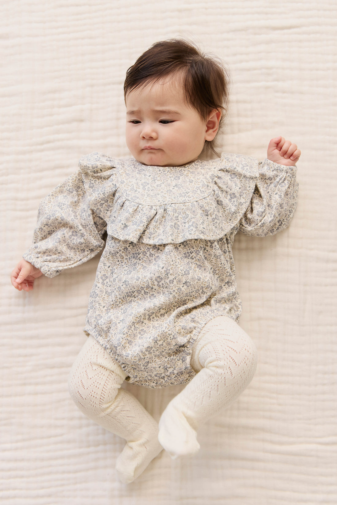 Organic Cotton Aurora Playsuit - Tully Grey Childrens Playsuit from Jamie Kay Australia