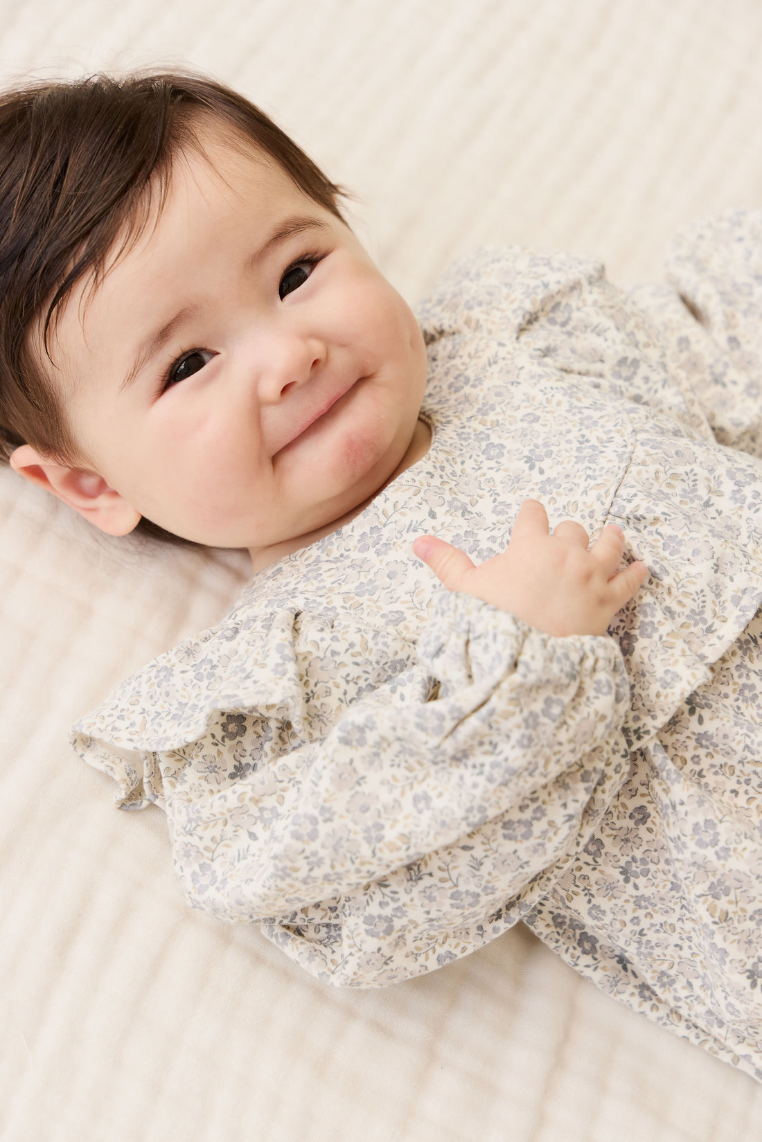 Organic Cotton Aurora Playsuit - Tully Grey Childrens Playsuit from Jamie Kay Australia